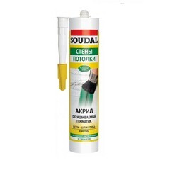 Герметик акриловый Soudal окрашиваемый белый 280 мл