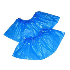 Бахилы одноразовые размер 40-47 голубые (50 пар) (89553) - фото 1