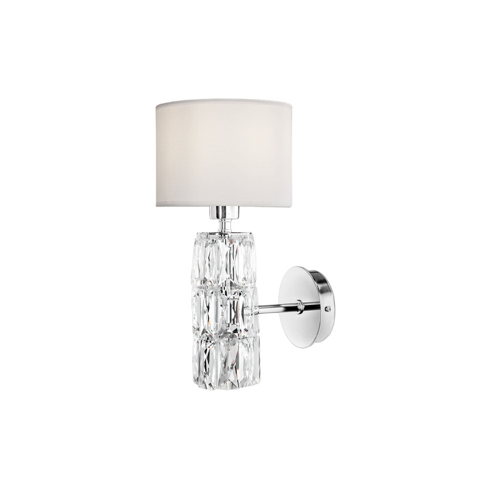 Изображение товара Бра Maytoni Talento E14 40 Вт хром для интерьера с текстильным плафоном