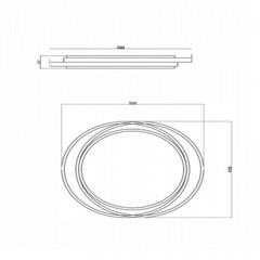 Светильник светодиодный накладной Freya Lisoa 3000-6000К 98 Вт 20 кв.м черный IP20 (FR10031CL-L98B) - фото 2