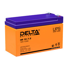 Аккумуляторная батарея Delta (HR 12-7.2) 12 В AGM 7,2 Ач