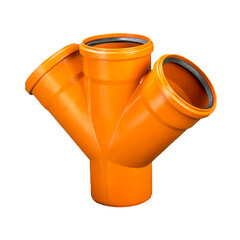 Изображение товара Крестовина Lammin d110х110х110 мм 45° пластиковая одноплоскостная для наружной канализации