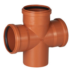 Изображение товара Крестовина Lammin d110х110х110 мм 87,5° пластиковая одноплоскостная для наружной канализации