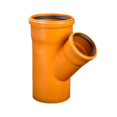 Изображение товара Тройник Lammin d160х110 мм 45° пластиковый для наружной канализации