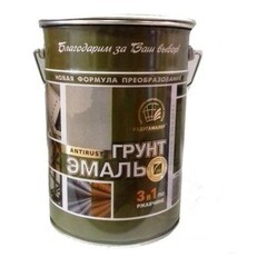 Грунт-эмаль по ржавчине 3в1 Радугамалер серая 10 кг