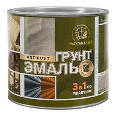 Грунт-эмаль по ржавчине 3в1 Радугамалер красная 1,9 кг