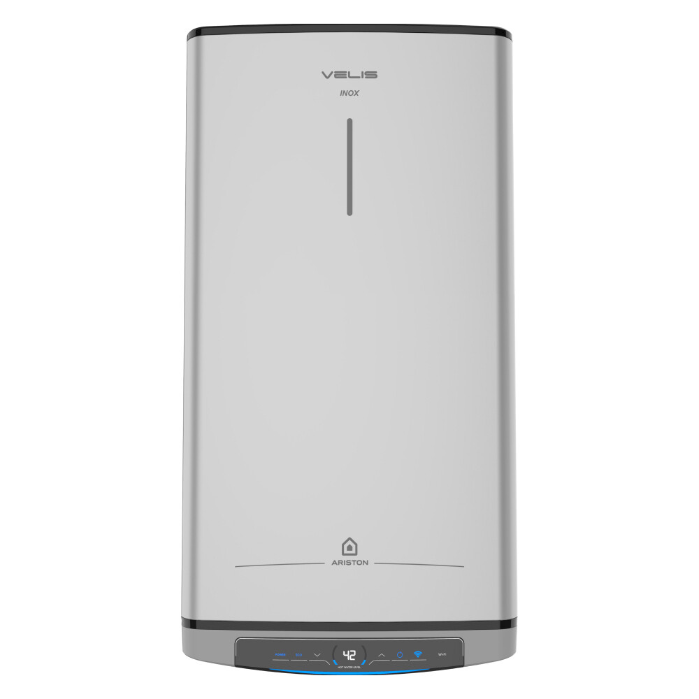 Изображение товара Водонагреватель Ariston Velis Lux INOX PW ABSE WIFI 80 с Wi‑Fi Изображение товара Водонагреватель Ariston Velis Lux INOX PW ABSE WIFI 80 с Wi‑Fi