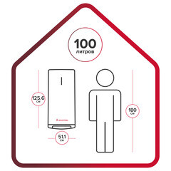 Водонагреватель накопительный Ariston Velis TECH R ABS 100 электрический 100 л 2 кВт плоский вертикальный - фото 4