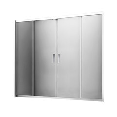 Изображение товара Шторка на ванну раздвижная 170х150х0,6 см профиль сталь WasserKraft Lippe 45S (45S02-170)