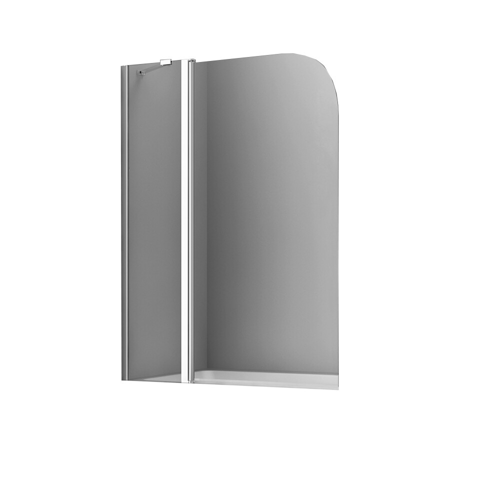 Изображение товара Шторка на ванну WasserKraft Leine 35P 110x140 см серебро распашная