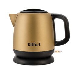 Электрический чайник Kitfort КТ-6111 1 л золото/черный - фото 3