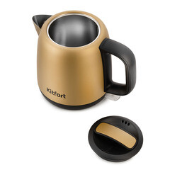 Электрический чайник Kitfort КТ-6111 1 л золото/черный - фото 2