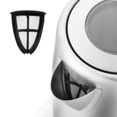 Электрический чайник Kitfort КТ-661 1,7 л хром/черный - фото 2