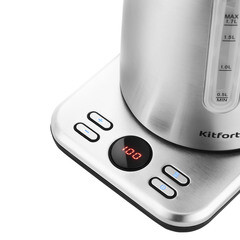 Электрический чайник Kitfort КТ-661 1,7 л хром/черный - фото 3