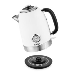 Электрический чайник Kitfort КТ-6603 1,7 л белый/черный - фото 8