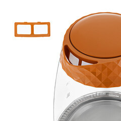 Электрический чайник Kitfort КТ-6123-4 2 л оранжевый - фото 2