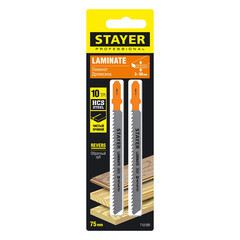 Пилки для лобзика Stayer T101BR (15991-2.5_z02) по ламинату L75 мм чистый рез (2 шт.) - фото 3