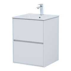 Изображение товара Тумба под раковину Lavelly Cube 50 см подвесная белый глянец (00316622)
