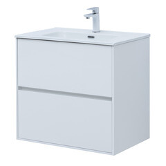 Изображение товара Тумба под раковину Lavelly Cube 71 см подвесная белый глянец (00316624)