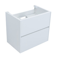 Тумба под раковину Lavelly Cube 71 см подвесная белый глянец (00316624) - фото 6