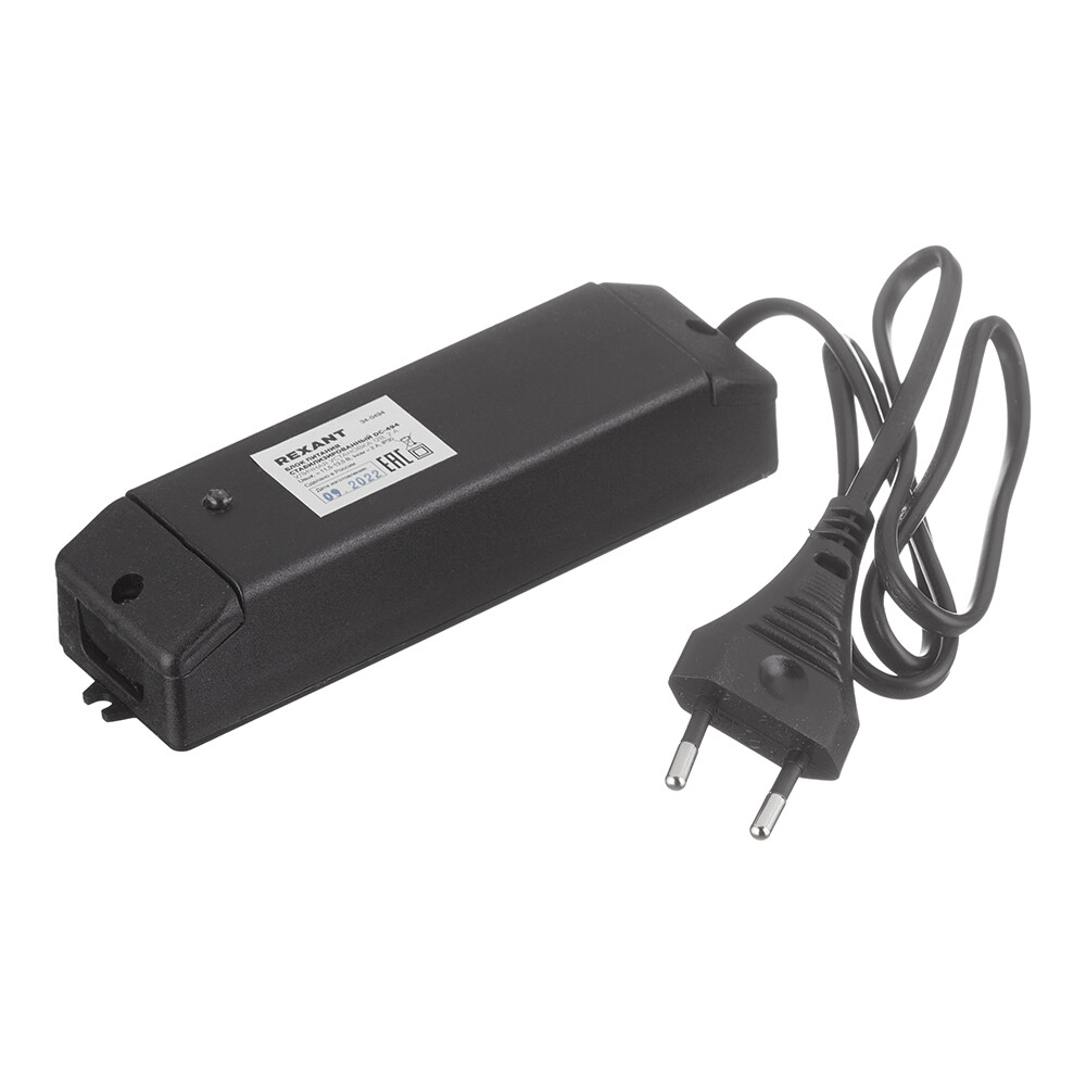Изображение товара Блок питания стабилизированный 12V 2A Rexant DC-494 для видеонаблюдения