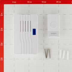 Звонок Navigator (612744) беспроводной с кнопкой 10 мелодий белый - фото 2