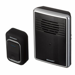 Звонок Rexant RX-30 (73-0015) беспроводной с кнопкой 25 мелодий черный с цифровым кодированием - фото 11