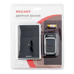 Звонок Rexant RX-30 (73-0015) беспроводной с кнопкой 25 мелодий черный с цифровым кодированием - фото 10