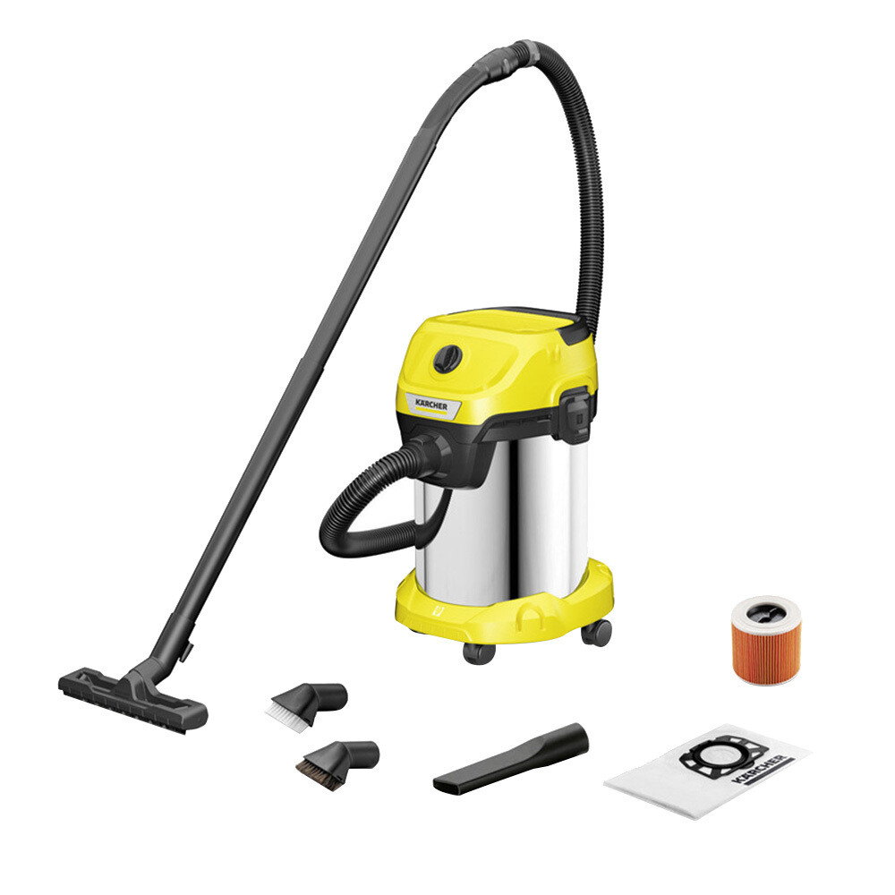 Изображение товара Строительный пылесос Karcher WD 3 S V-19/4/20 1000 Вт 19 л для влажной и сухой уборки