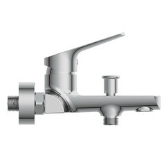 Смеситель для ванны Cersanit Flavis хром однорычажный с коротким изливом без лейки (63035) - фото 8