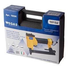 Скобозабивной пистолет пневматический Pegas Pneumatic 1013J 1/4 (1034) - фото 3
