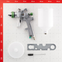 Краскопульт пневматический Pegas Pneumatic HVLP827 1/4 0,6 л (2713) - фото 5