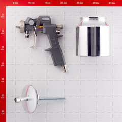 Краскопульт пневматический Pegas Pneumatic 1/4 0,7 л (2705) - фото 3