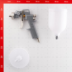 Краскопульт пневматический Pegas Pneumatic 1/4 0,6 л (2708) - фото 2