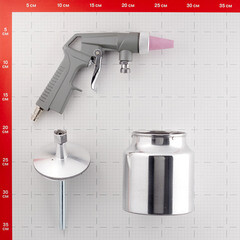 Пистолет пневматический Pegas Pneumatic 1/4 пескоструйный (2719) - фото 3