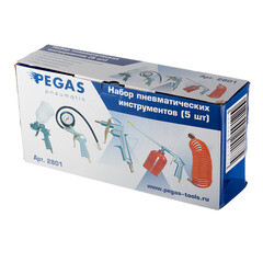 Набор пневмоинструмента Pegas Pneumatic 1/4 5 предметов (2801) - фото 3