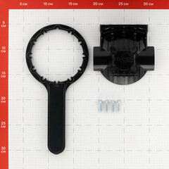 Корпус фильтра Гейзер для холодной и горячей воды пластик 10SL 3/4 ВР(г) х 3/4 ВР(г) черный - фото 2
