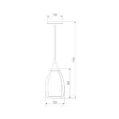 Светильник подвесной Eurosvet Cosmic Е14 15 Вт 3 кв.м хром/белый IP20 (a049528) - фото 3