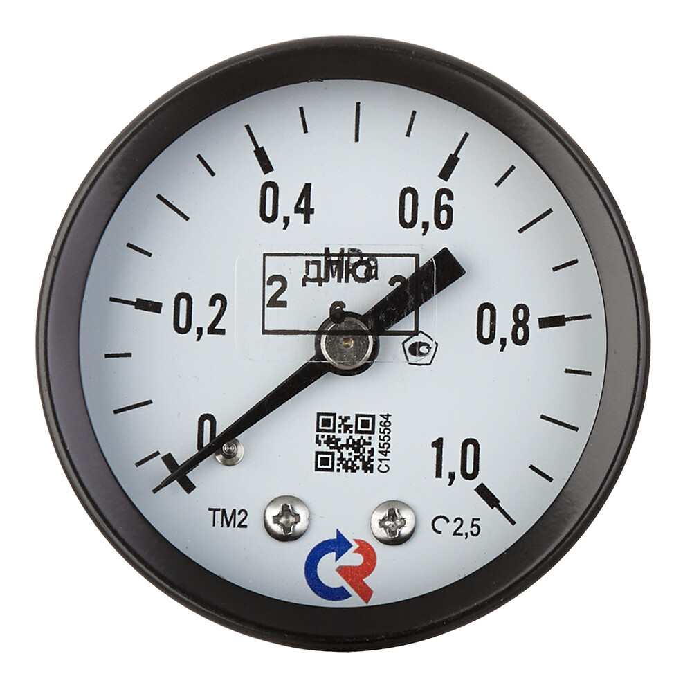 Изображение товара Манометр Росма ТМ-210Т.00 G1/4.2,5 аксиальный 1/4 НР(ш) 10 бар d50 мм (601)
