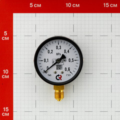 Манометр Росма ТМ-310Р.00 G1/4.2,5 радиальный 1/4 НР(ш) 6 бар d63 мм (6771) - фото 2