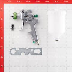 Краскопульт пневматический Pegas Pneumatic HVLP827 1/4 0,6 л (2712) - фото 2