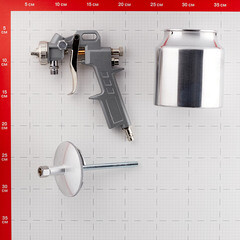Краскопульт пневматический Pegas Pneumatic 1/4 0,7 л (2706) - фото 2