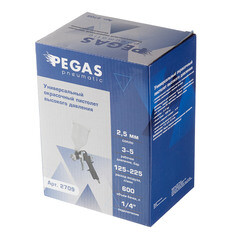 Краскопульт пневматический Pegas Pneumatic 1/4 0,6 л (2709) - фото 2