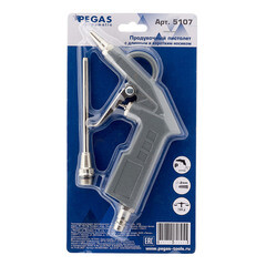 Пистолет пневматический Pegas Pneumatic 1/4 продувочный 2 сопла (5107) - фото 3