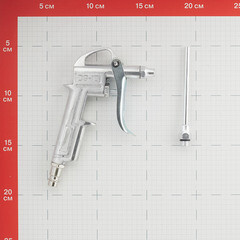 Пистолет пневматический Pegas Pneumatic 1/4 продувочный 2 сопла (5108) - фото 4