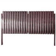 Ворота распашные с двухсторонним штакетником в два ряда 3х1,5 м коричневые RAL 8017