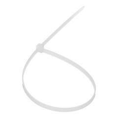 Стяжка кабельная Fortisflex КСС 350х4,8 мм нейлонoвая белая (100 шт.) (49405) - фото 4