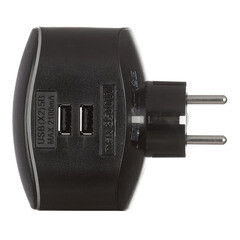 Разветвитель 3 розетки Эра 16 А 220 В 3,5 кВт 2хUSB черный (Б0046364) - фото 2