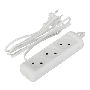 Удлинитель Эра 3 розетки 1,5 м ШВВП 2х0,75 кв.мм 6 А 1,3 кВт белый ...