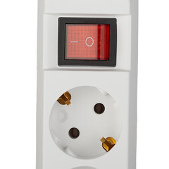 Удлинитель Эра 5 розеток 3 м ПВС 3х0,75 кв.мм 10 А 2,2 кВт с кнопкой белый (Б0035757) - фото 2